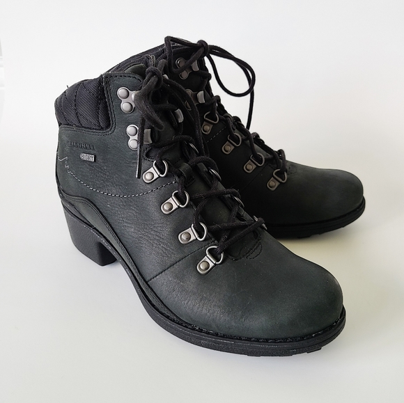 Merrell Shoes - MERRELL Chateau Black Leather Lace Up Boots Sz 8.5
